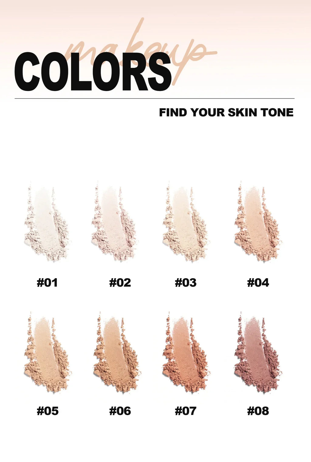 Poudre pressée mate pour le visage, 8 couleurs, contrôle de l'huile 24 heures, fond de teint naturel éclaircissant, couverture complète, poudre de réglage, maquillage pour le visage