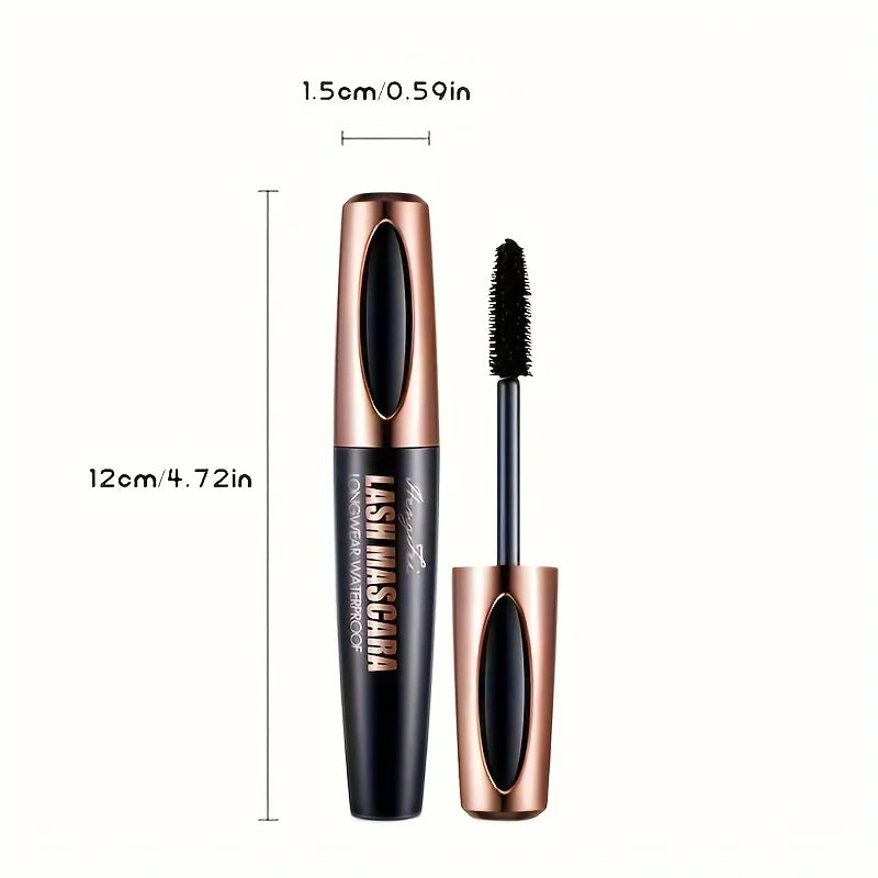 Black Eye Lashes-Mascara 4D Waterproof et Smudge-Verde, Longue durée, Pas d'effilochage, Naturel, Pas de grumage, Toute la journée, Exquisément complet