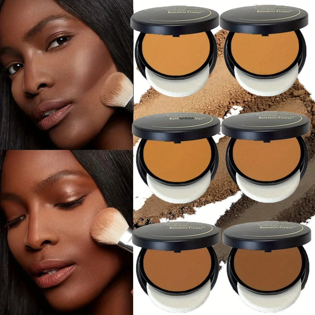 Palette de contours universelle de fleurs romantiques |   Kit de poudre mate résistante à la transpiration, surbrillance et ombre construibles