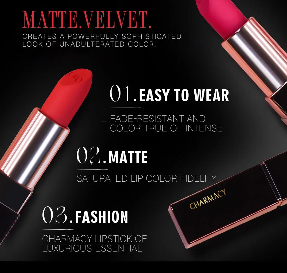 Bella Y-Rouge à Lèvres Longue Durée, Sans Additifs, Coupe Antiarina, Velours, Magique, Imperméable, Maquillage, Cosmétique, Femme, 3.8g, 256