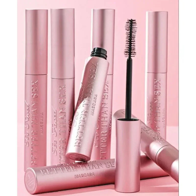 Better Than Sex Mascara maquillage grands yeux nourrir imperméable à l'eau résistant à la sueur folle Long Volume rose aluminium lisse maquillage 8ml