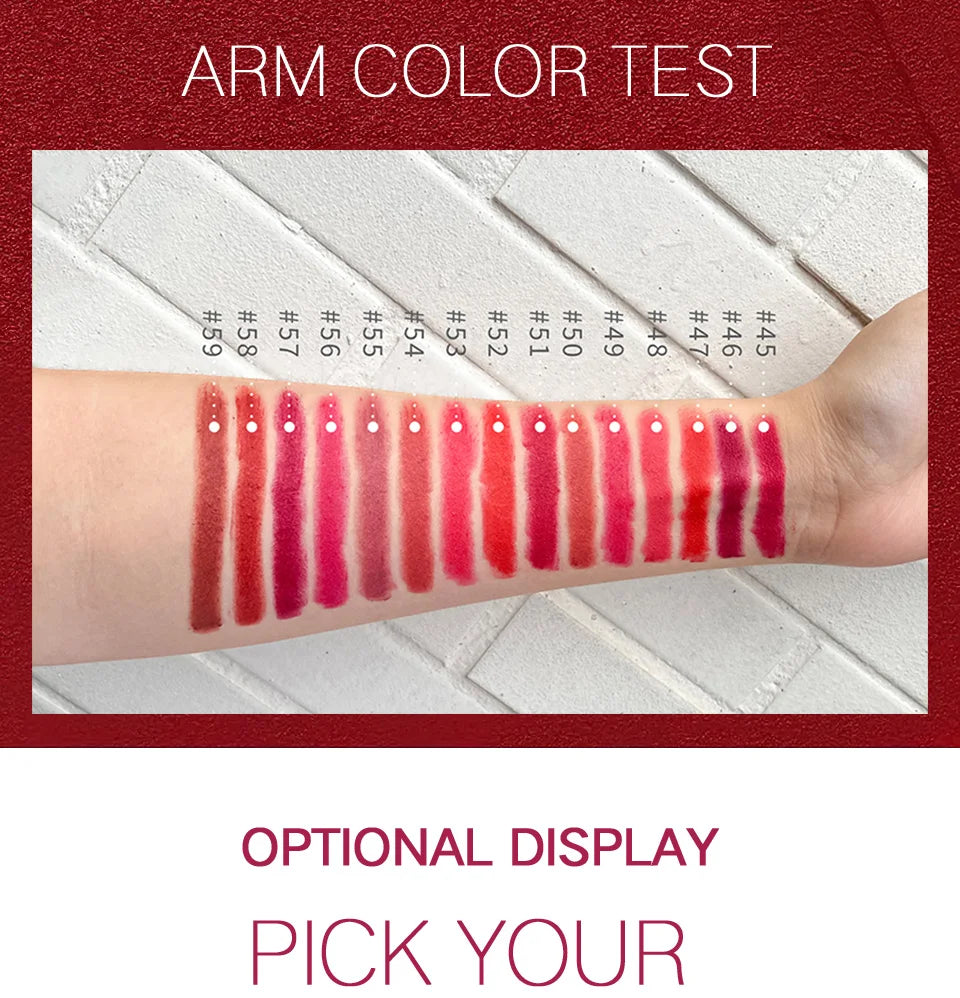 Bella Y-Rouge à Lèvres Longue Durée, Sans Additifs, Coupe Antiarina, Velours, Magique, Imperméable, Maquillage, Cosmétique, Femme, 3.8g, 256