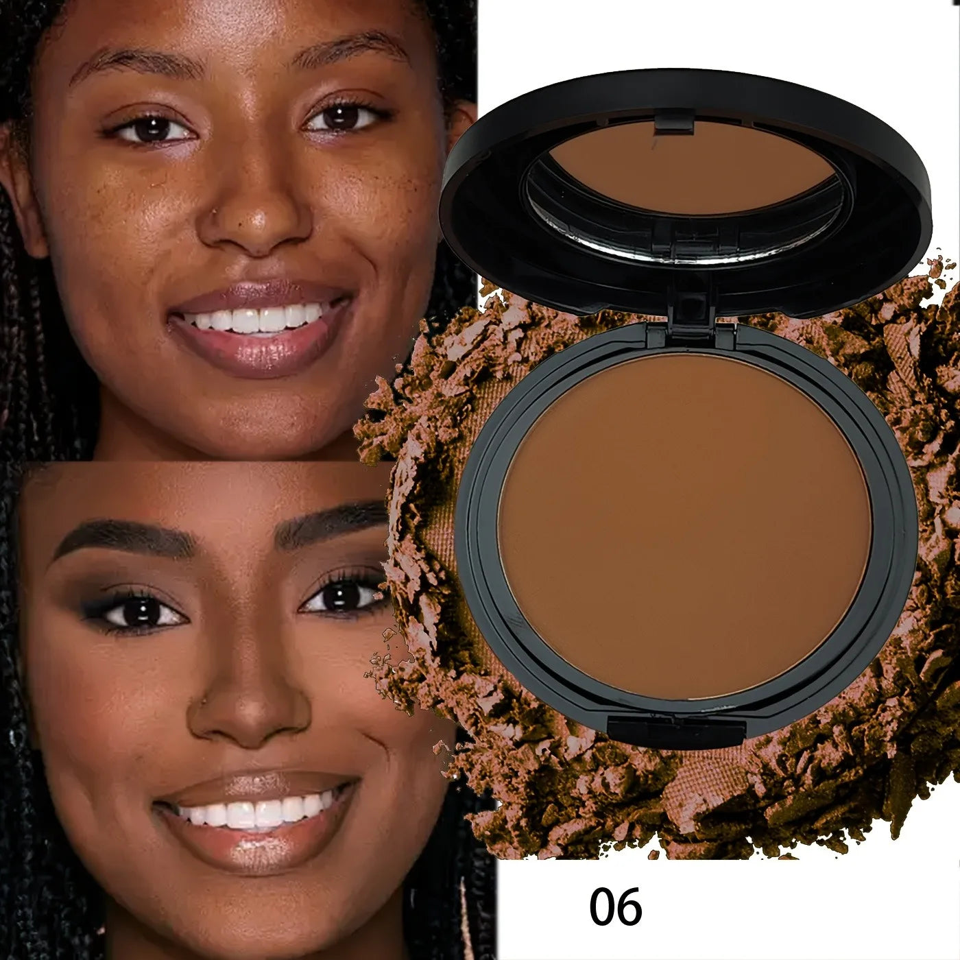 Palette de contours universelle de fleurs romantiques |   Kit de poudre mate résistante à la transpiration, surbrillance et ombre construibles