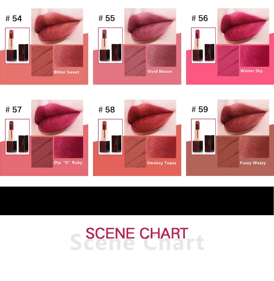 Bella Y-Rouge à Lèvres Longue Durée, Sans Additifs, Coupe Antiarina, Velours, Magique, Imperméable, Maquillage, Cosmétique, Femme, 3.8g, 256