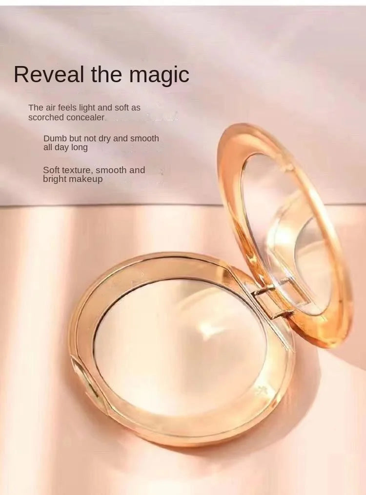 Échdébordde poudre de réglage de mini poudre, contrôle de l'huile durable, fond de teint imperméable, éclaircir le teint naturel, mini poudre de maquillage