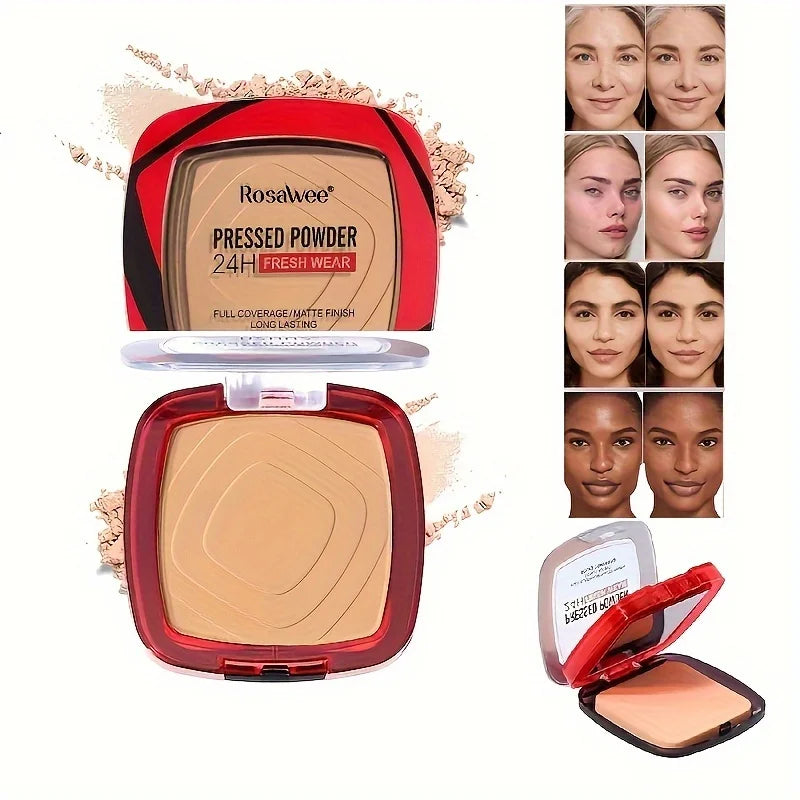Fond de teint en poudre PMurcia à couverture complète avec applicateur bouffant, tenue fraîche 24h, maquillage en poudre de finition sans WePackage, 256