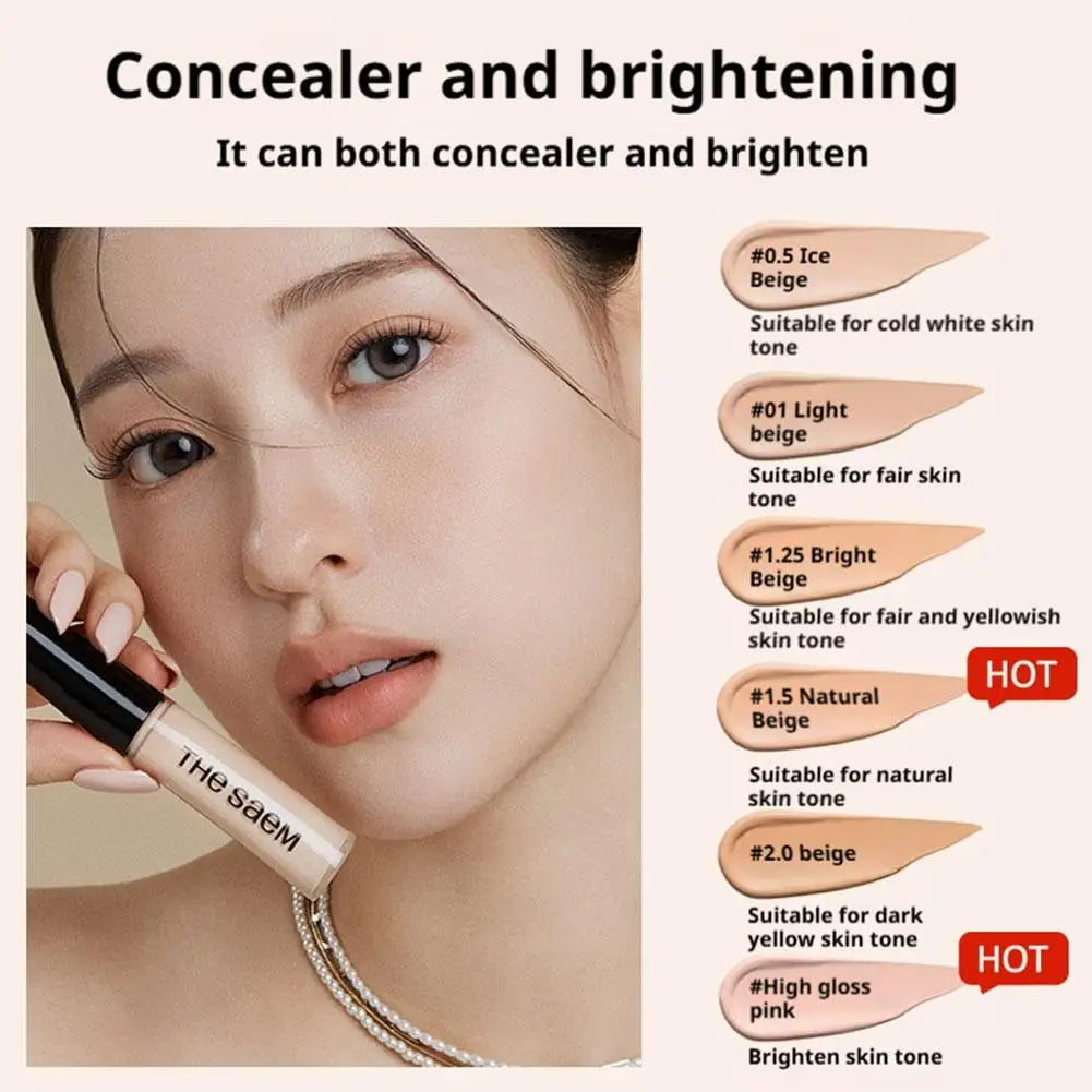 Bâton correcteur liquide à couverture complète, Pores invisibles, dissimulation des défauts, éclaircissant pour la peau, cosmétiques coréens longue durée