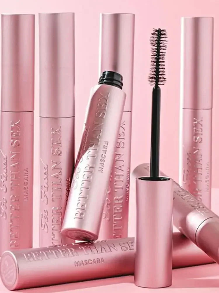 Better Than Sex Mascara maquillage grands yeux nourrir imperméable à l'eau résistant à la sueur folle Long Volume rose aluminium lisse maquillage 8ml