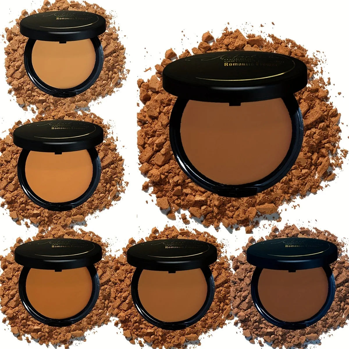 Palette de contours universelle de fleurs romantiques |   Kit de poudre mate résistante à la transpiration, surbrillance et ombre construibles