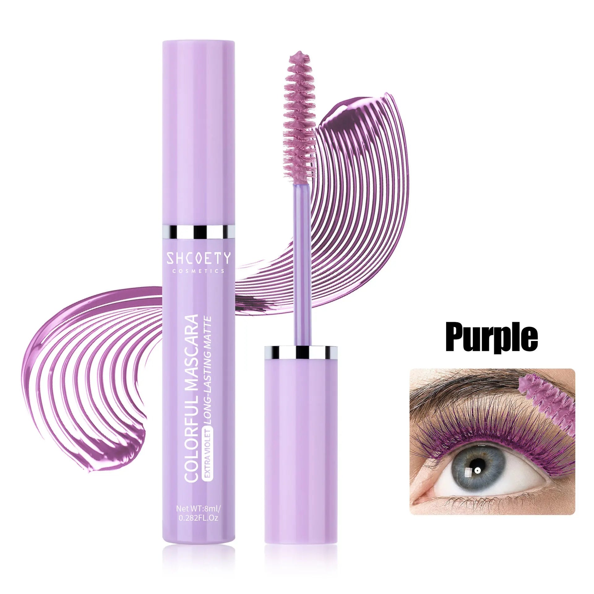 Mascara épais à friser bleu 5D, longue tenue, imperméable, coloré, séchage rapide, Extension de cils, maquillage de scène de noël