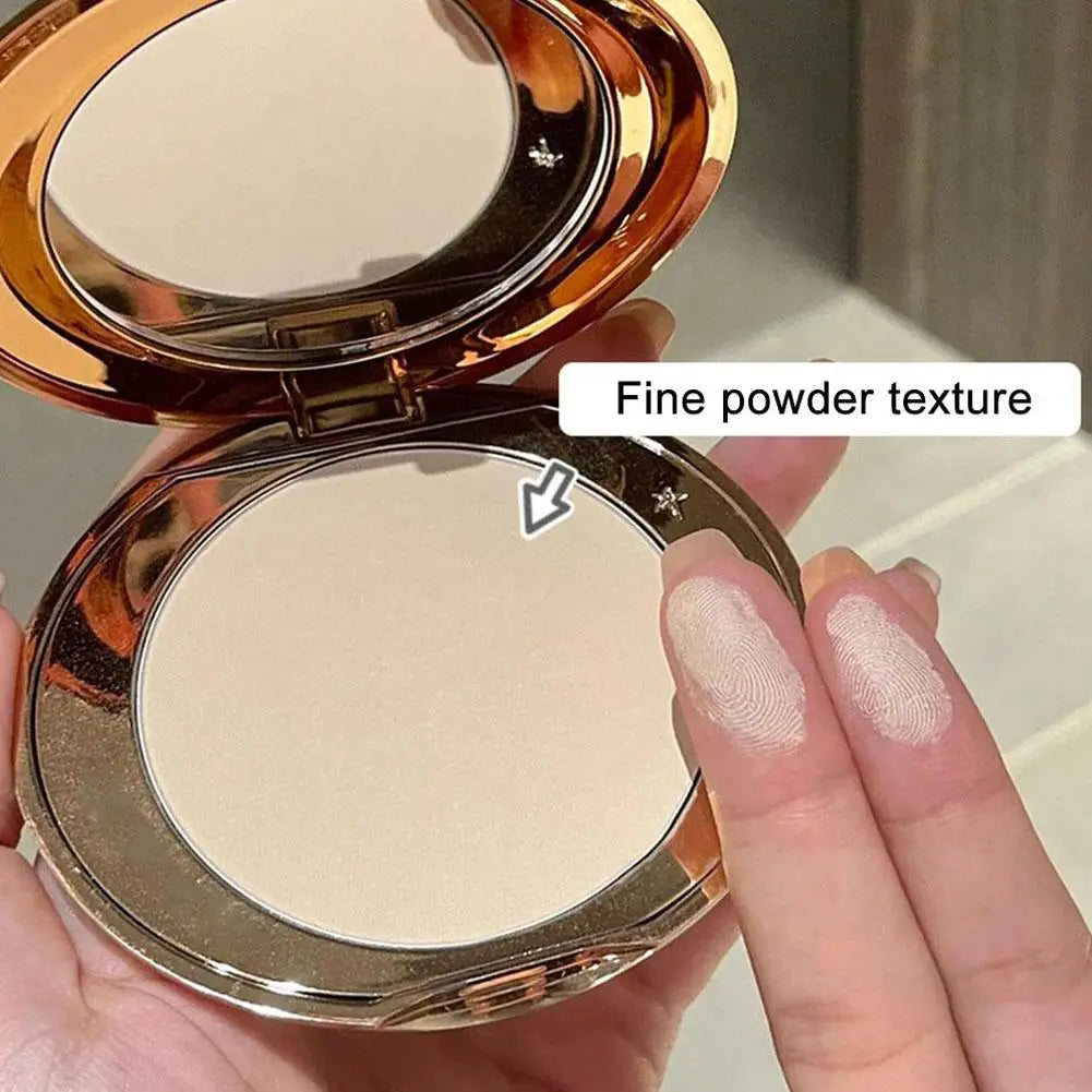 Poudre de réglage Portable, poudre impeccable, maquillage naturel, contrôle de l'huile longue durée, correcteur éclaircissant pour la peau, imperméable pour femmes