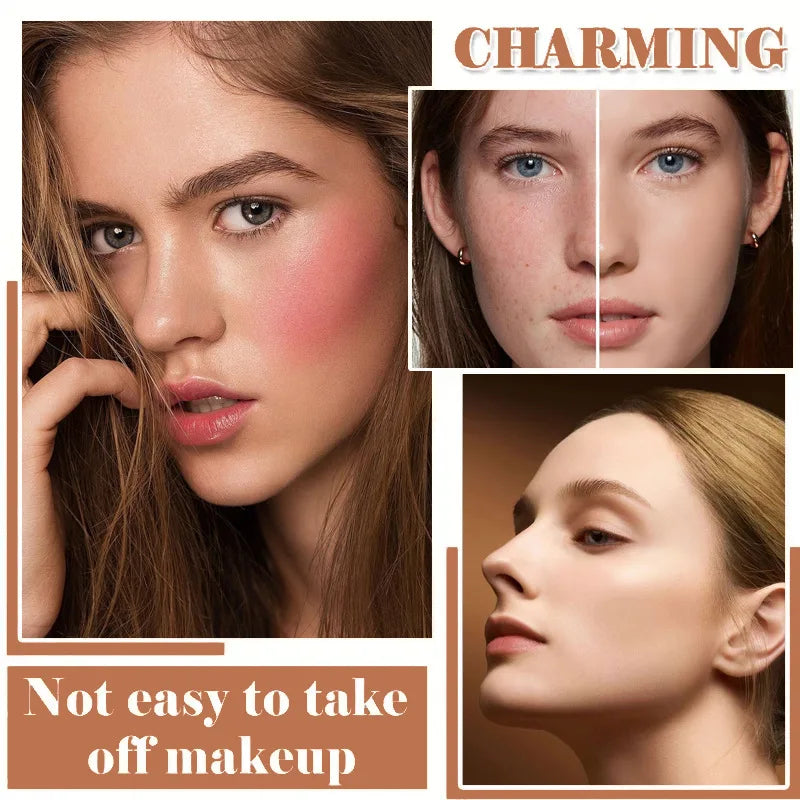 Palette de maquillage multifonctionnelle, fard à joues correcteur 12 couleurs, palette de maquillage combinée de fond de teint nourrissant et longue durée