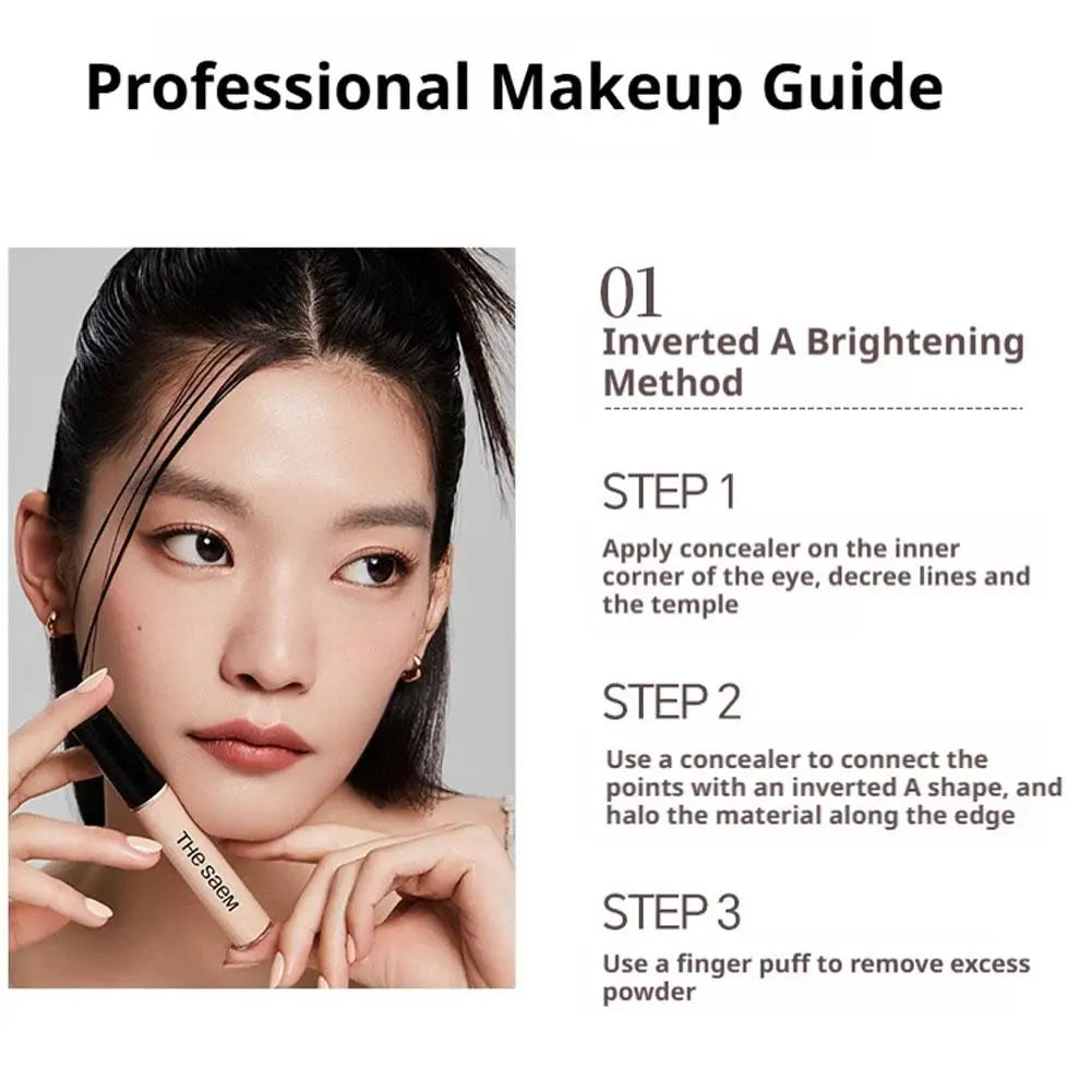 Bâton correcteur liquide à couverture complète, Pores invisibles, dissimulation des défauts, éclaircissant pour la peau, cosmétiques coréens longue durée