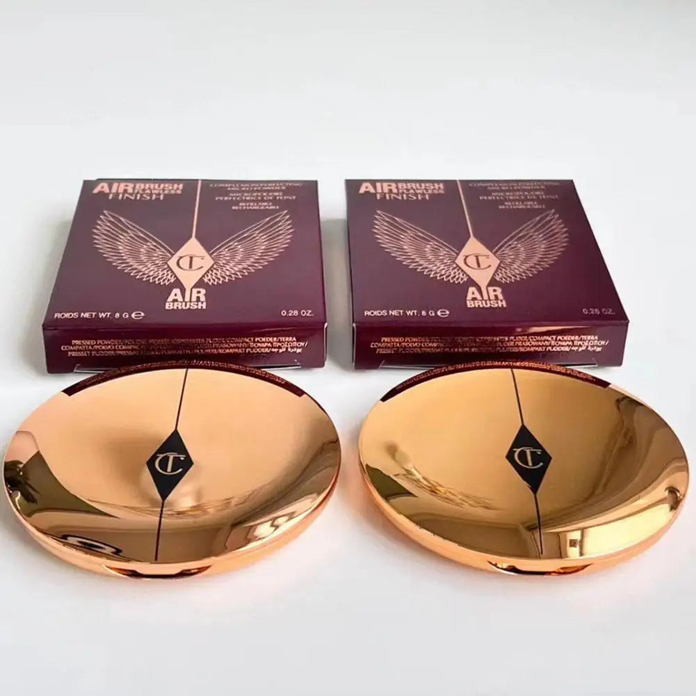 Poudre de réglage Portable, poudre impeccable, maquillage naturel, contrôle de l'huile longue durée, correcteur éclaircissant pour la peau, imperméable pour femmes