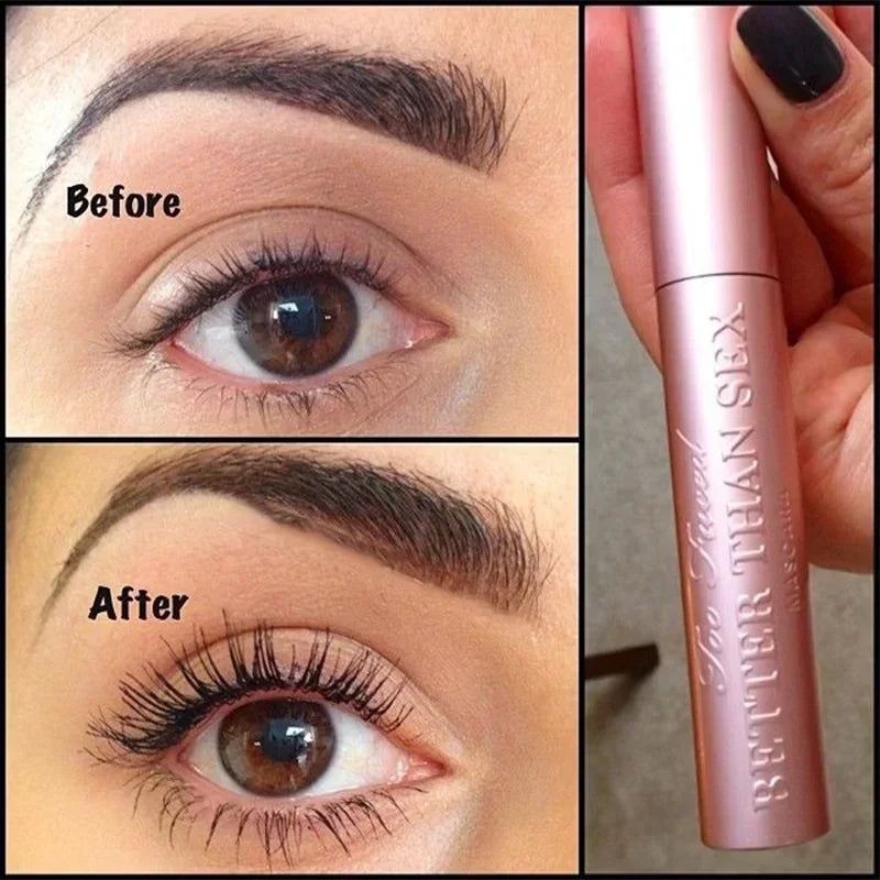 Better Than Sex Mascara maquillage grands yeux nourrir imperméable à l'eau résistant à la sueur folle Long Volume rose aluminium lisse maquillage 8ml