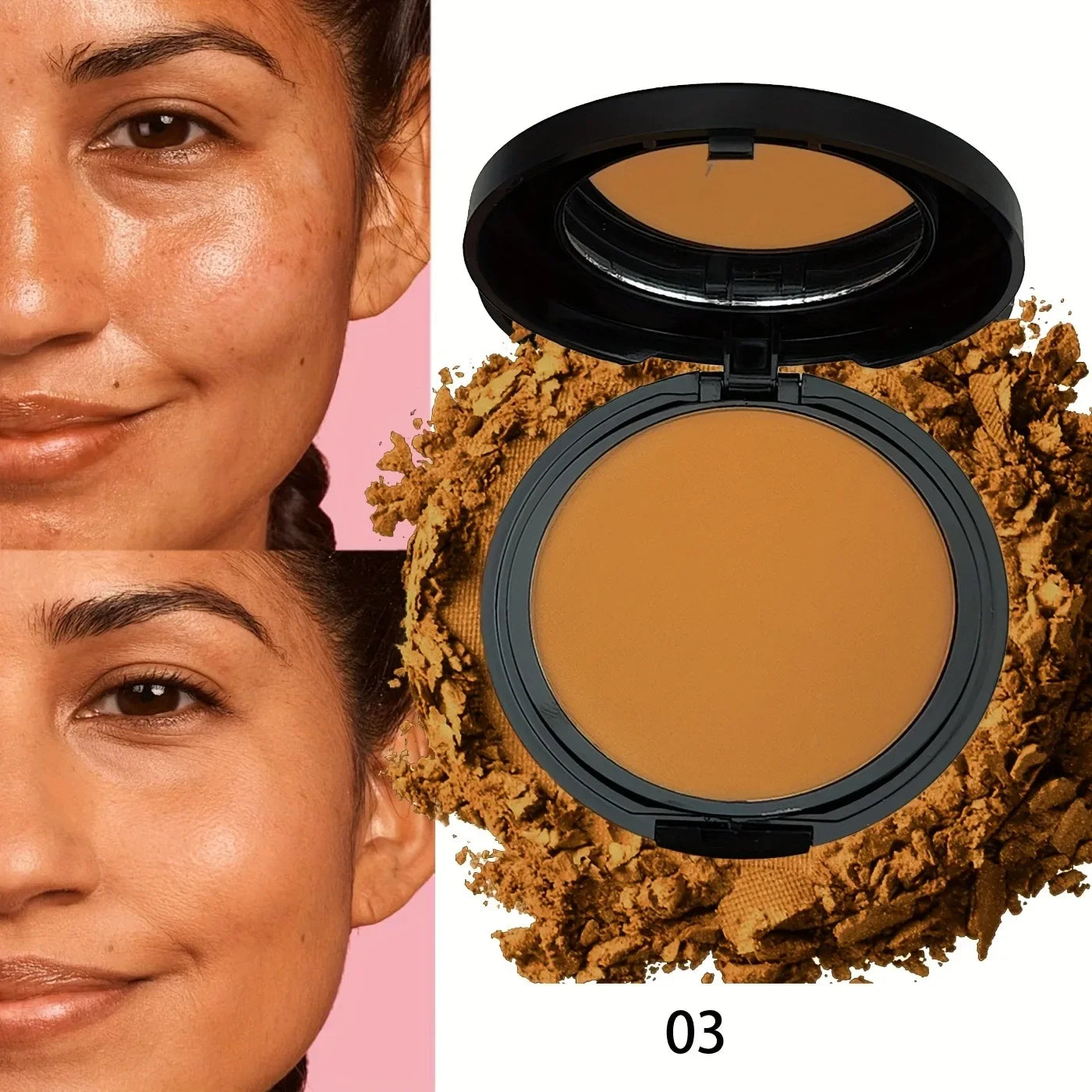 Palette de contours universelle de fleurs romantiques |   Kit de poudre mate résistante à la transpiration, surbrillance et ombre construibles